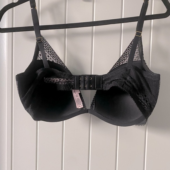 NWT INCREDIBLE BY VICTORIAS SECRET BLACK LACE BRA 34DD - Picture 3 of 4